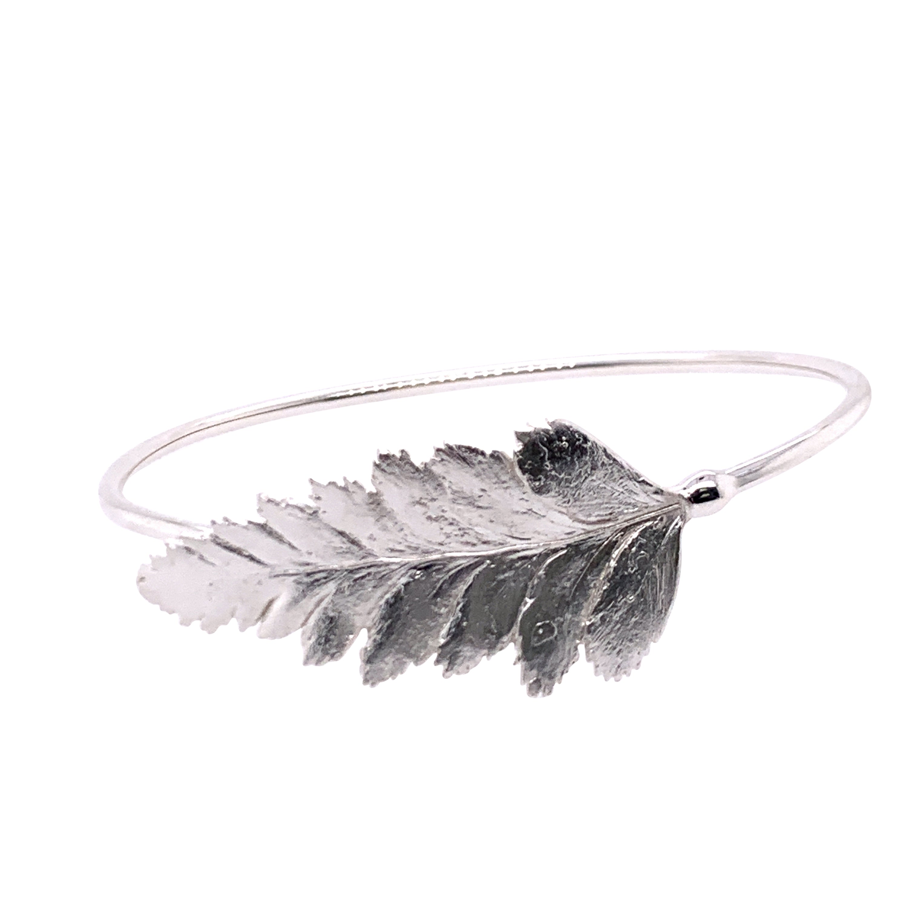 Silver on sale leaf bangle